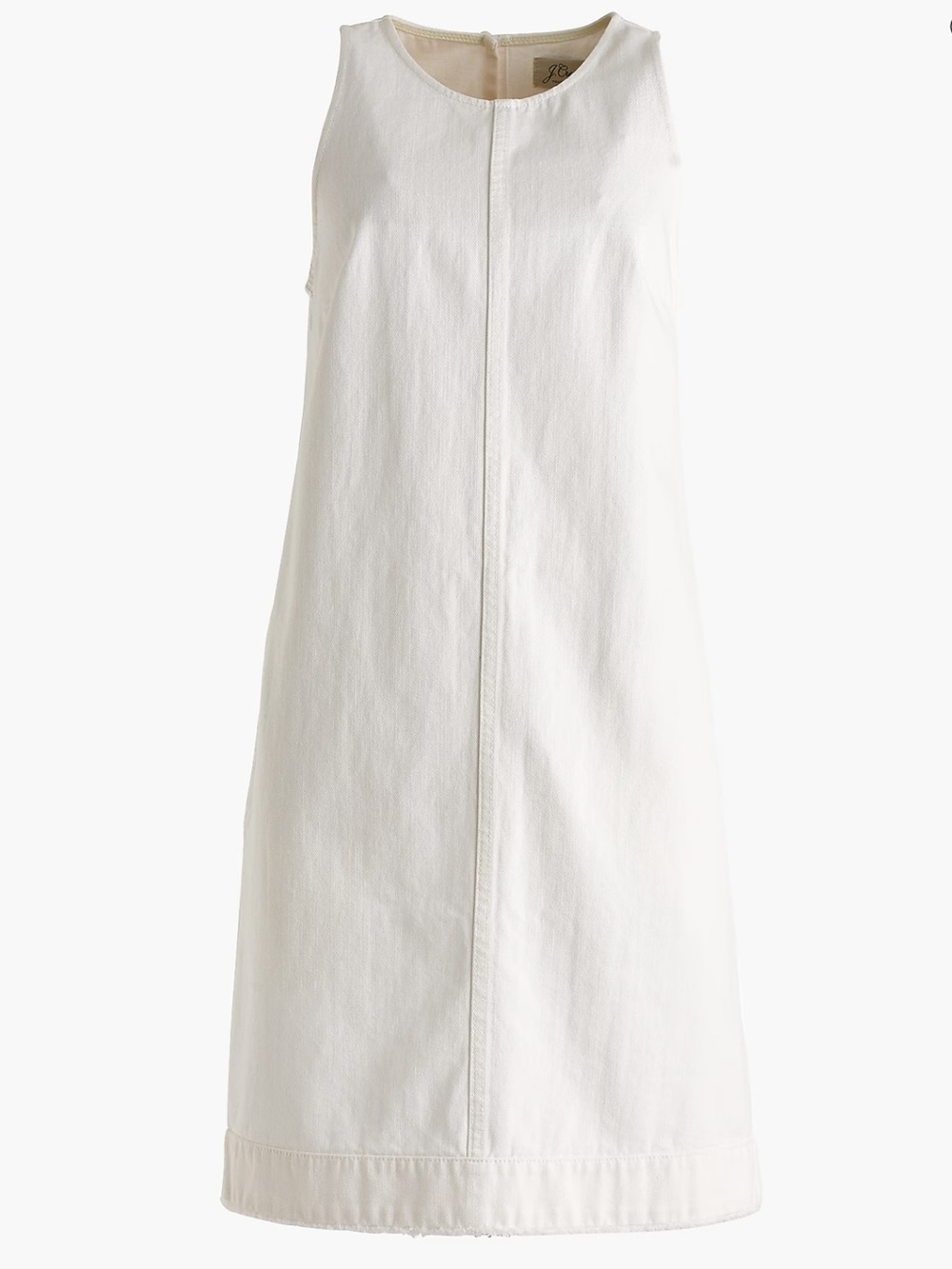 J. Crew White Denim Shift Dress | 10 NWT